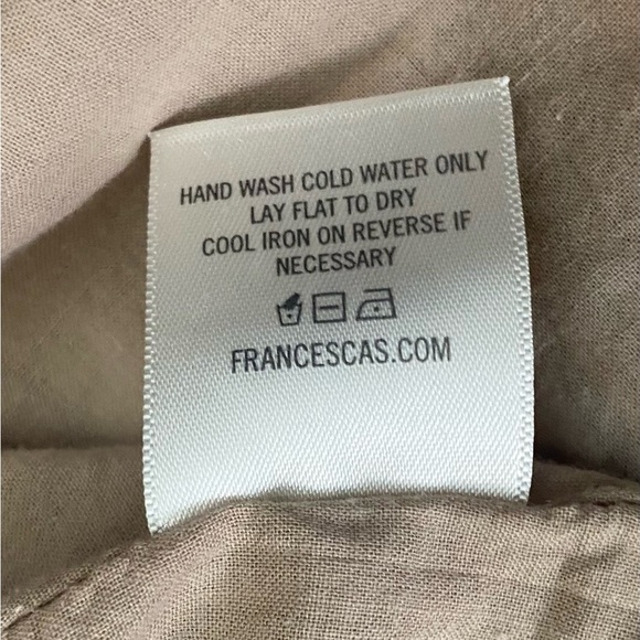 Francesca’s Mi Ami’ Sleeveless Striped Jumpsuit, Size L, Tan/Brown/Orange/White - Picture 12 of 12